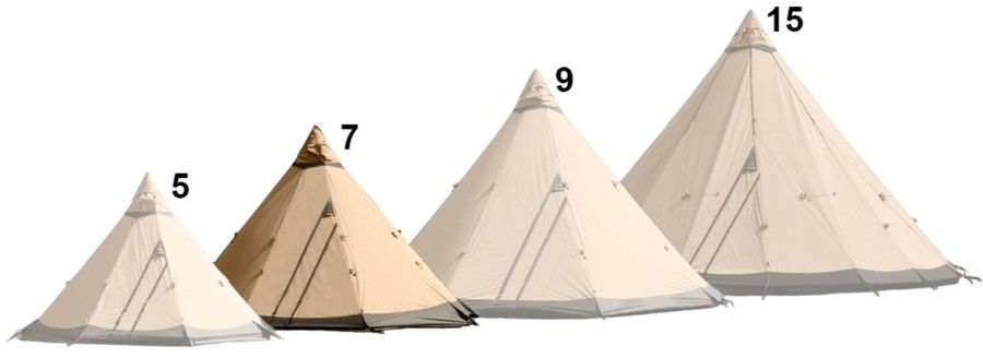 Camping Tentipi Tipi'S & Bell Tents | Tentipi Zirkon 7 Cp Brown