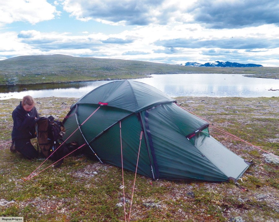 Camping Hilleberg Backpacking & Lightweight Tents | Hilleberg Saivo 3 Tent Green