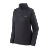 Clothing Patagonia Fleece & Mid Layer | Patagonia Womens R1 Daily Zip Neck - Ink X-Dye Black