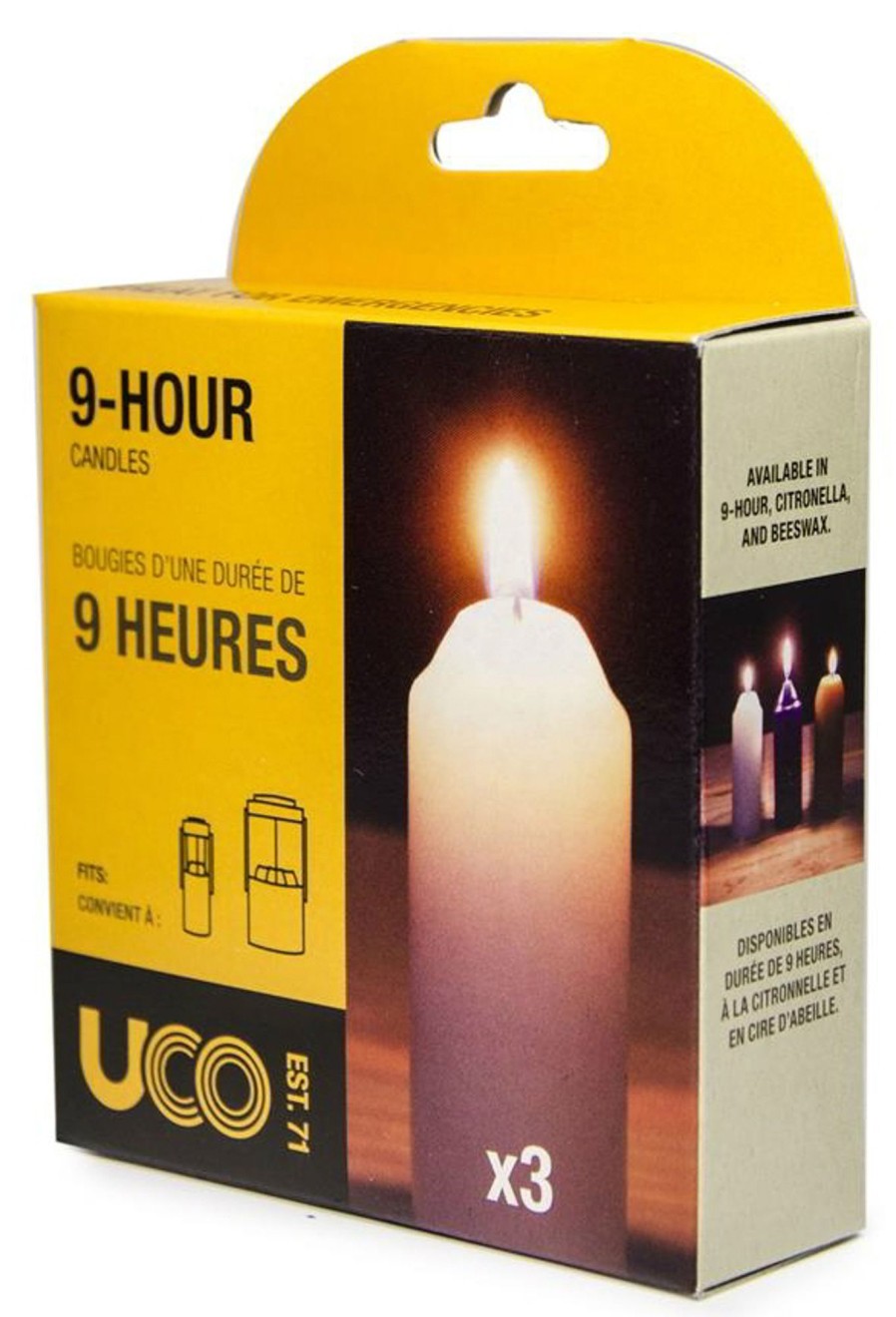 Equipment UCO Lighting Accessories | Uco 9-Hour Candles - 3 Pack White