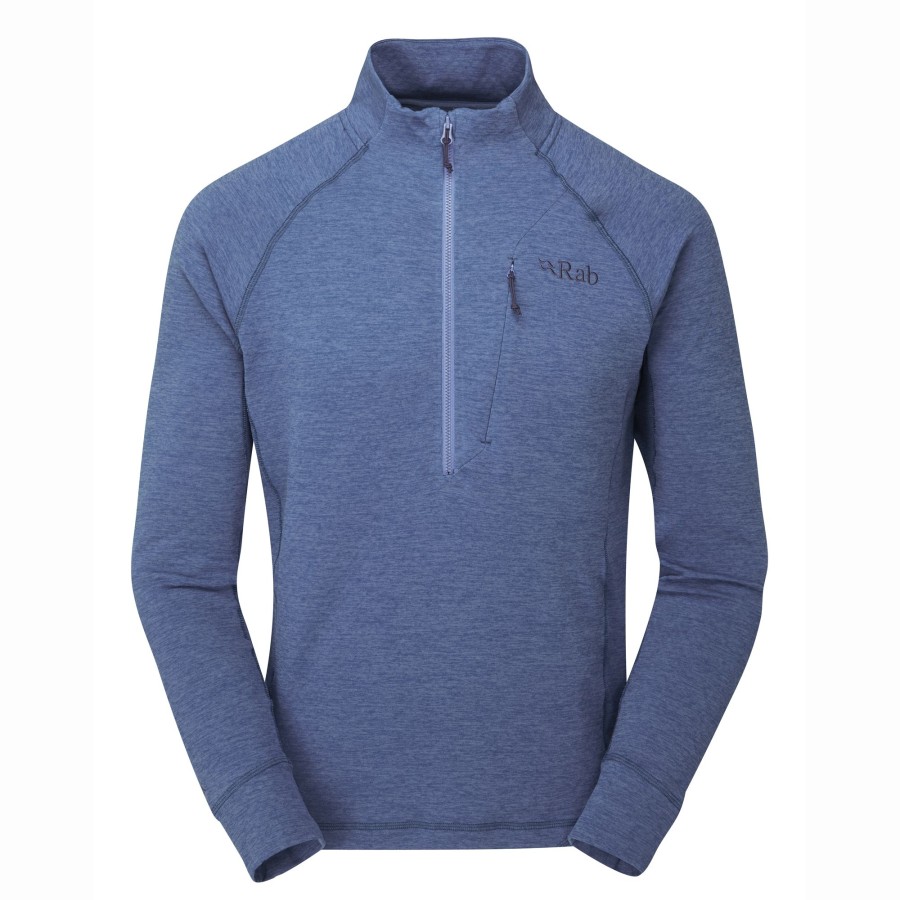 Clothing Rab Fleece & Mid Layer | Rab Mens Nexus Pull-On - Denim Blue