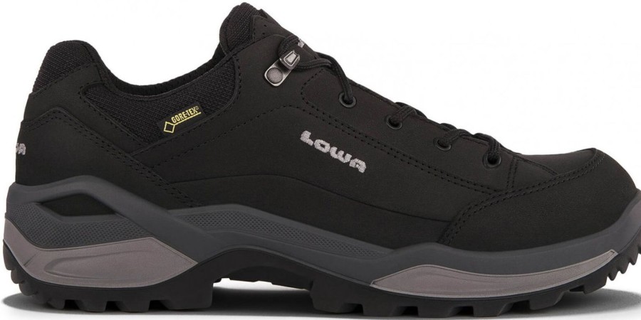 Footwear Lowa Walking Shoes | Lowa Mens Renegade Gtx Lo Shoes Graphite Black