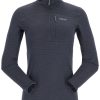 Clothing Rab Fleece & Mid Layer | Rab Womens Ascendor Light Pull-On - Beluga Grey