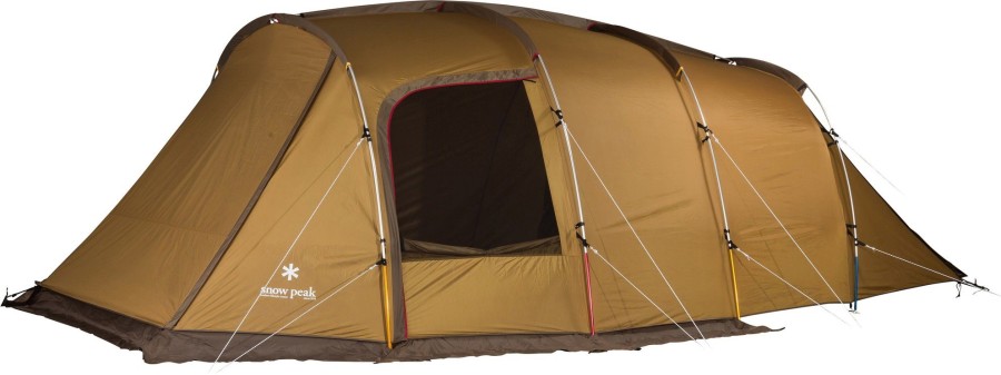 Camping Snowpeak Family & Leisure Tents | Snow Peak Entry 2 Room Elfield Tent Brown