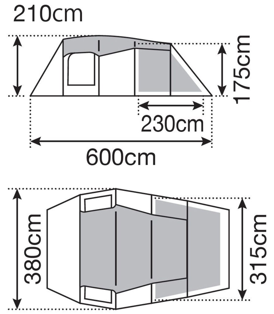 Camping Snowpeak Family & Leisure Tents | Snow Peak Entry 2 Room Elfield Tent Brown