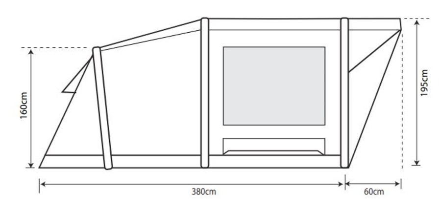 Camping Outdoor Revolution Inflatable Tents | Outdoor Revolution Camp Star 350 Inflatable Tent Bundle Deal Grey