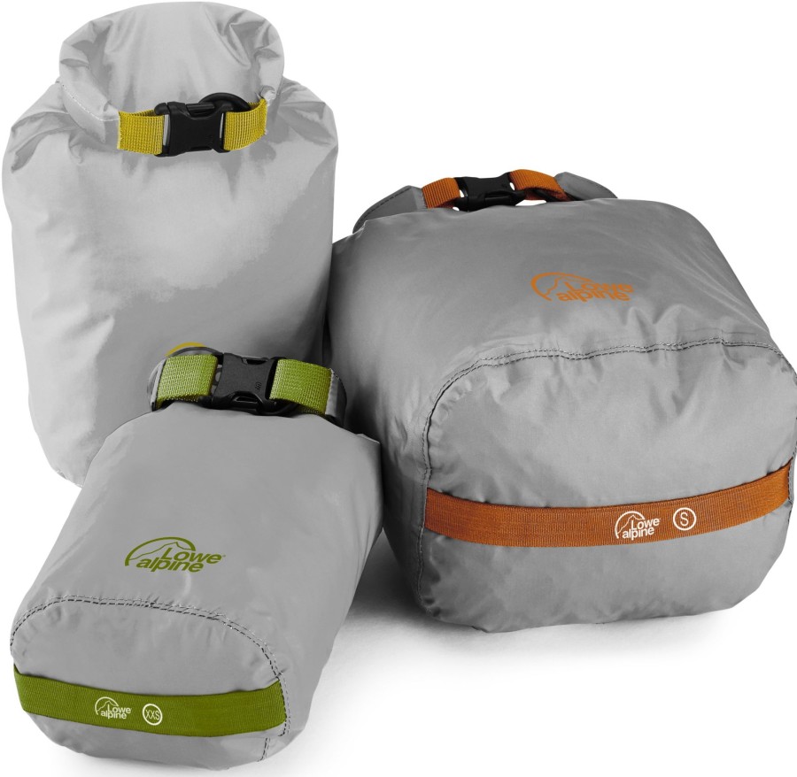 Rucksacks Lowe Alpine Dry Bags & Waterproof Cases | Lowe Alpine Drysack Set - Zinc Grey