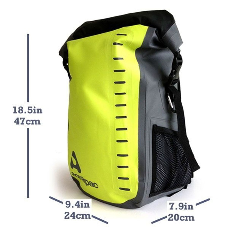 Rucksacks Aquapac Day Packs | Aquapac Toccoa Trailproof Daysack - 28L - Acid Green