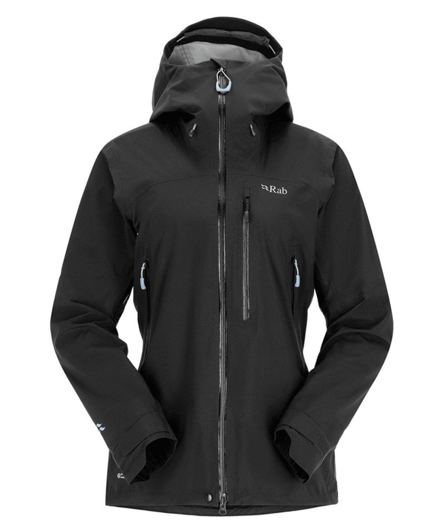 Clothing Rab Waterproof Jackets | Rab Womens Firewall Jacket Black