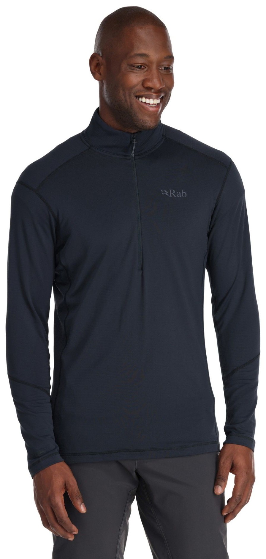 Clothing Rab Fleece & Mid Layer | Rab Mens Conduit Pull-On - Beluga Grey