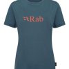 Clothing Rab T Shirts & Base Layers | Rab Womens Tuku Logo Tee - Orion Blue