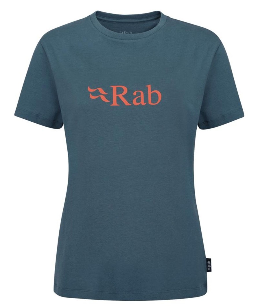 Clothing Rab T Shirts & Base Layers | Rab Womens Tuku Logo Tee - Orion Blue