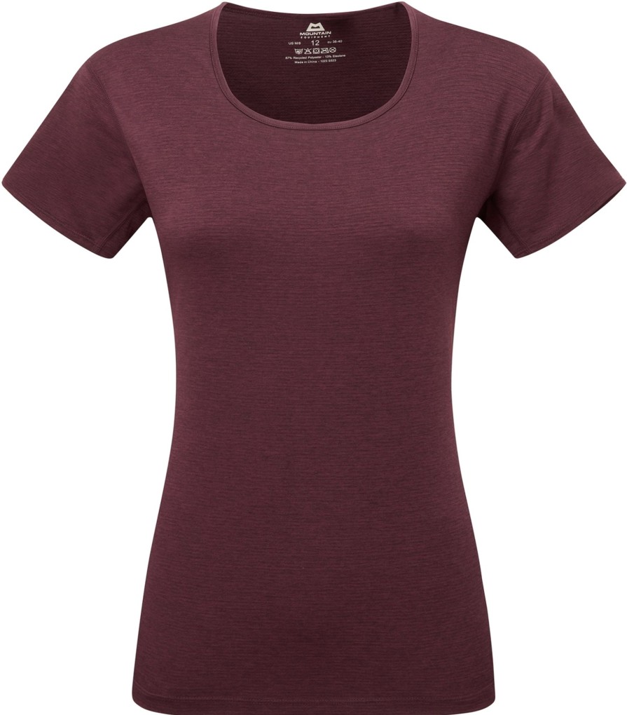 Clothing Mountain Equipment T Shirts & Base Layers | Mountain Equipment Womens Tempi Tee - Raisin Purple