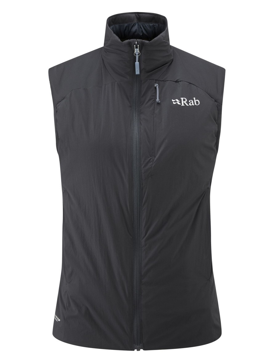 Clothing Rab Vests & Gilets | Rab Womens Xenair Vest - Ebony Black