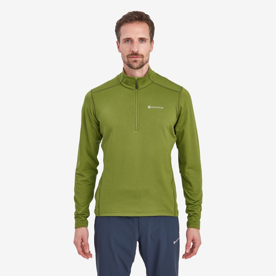 Clothing Montane Fleece & Mid Layer | Montane Mens Protium Pull-On - Alder Green