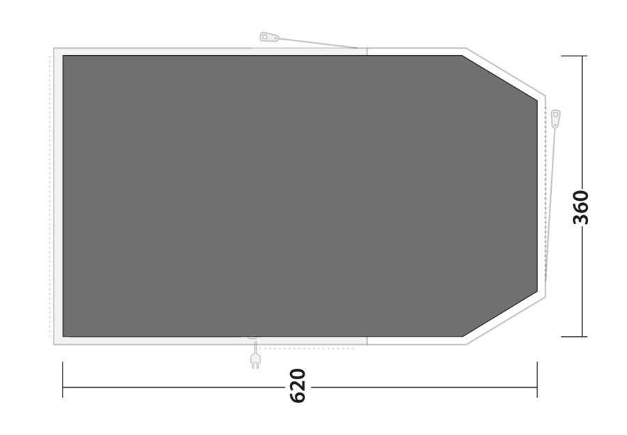 Camping Outwell Footprints & Floors | Outwell Norwood 6 Footprint Grey