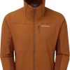 Clothing Montane Softshell Jackets | Montane Mens Krypton Hoodie - Oxide Orange