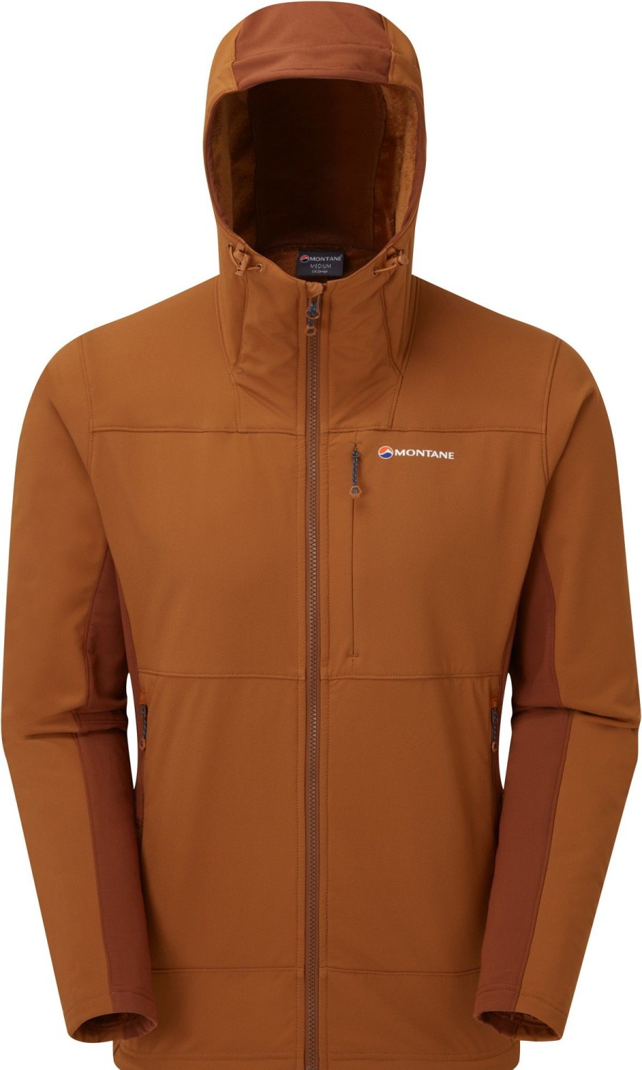 Clothing Montane Softshell Jackets | Montane Mens Krypton Hoodie - Oxide Orange