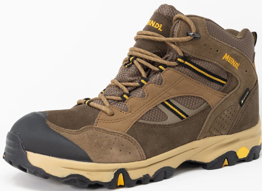 Footwear Meindl Mid Height Boots | Meindl Junior Tampa Mid Xcr Boots - Brown-Maize