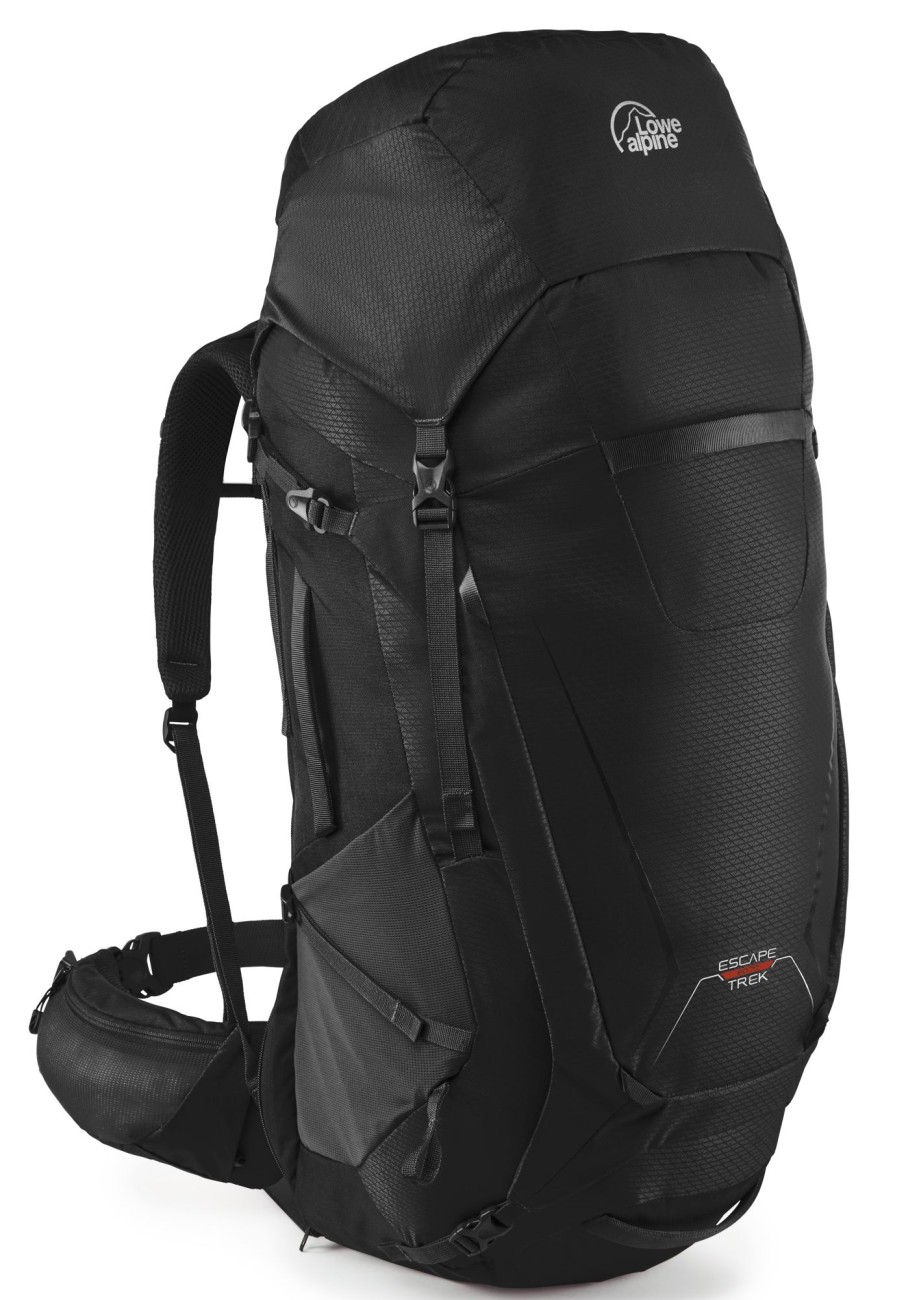 Rucksacks Lowe Alpine Luggage & Carry-On | Lowe Alpine Escape Trek 60:70 Rucksack Black