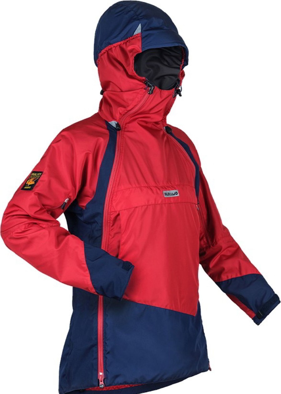 Clothing Paramo Waterproof Jackets | Paramo Womens Velez Evolution Hybrid Smock - Fire-Midnight Red