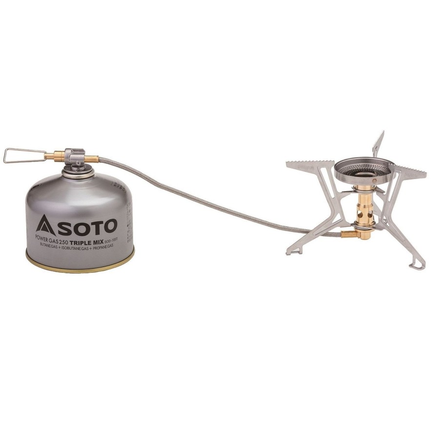 Camping Soto Lightweight Stoves | Soto Fusion Trek With Micro Regulator Stove Silver