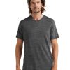 Clothing Icebreaker T Shirts & Base Layers | Icebreaker Mens Tech Lite Ii Short Sleeved Tee - Gritstone Heather Grey