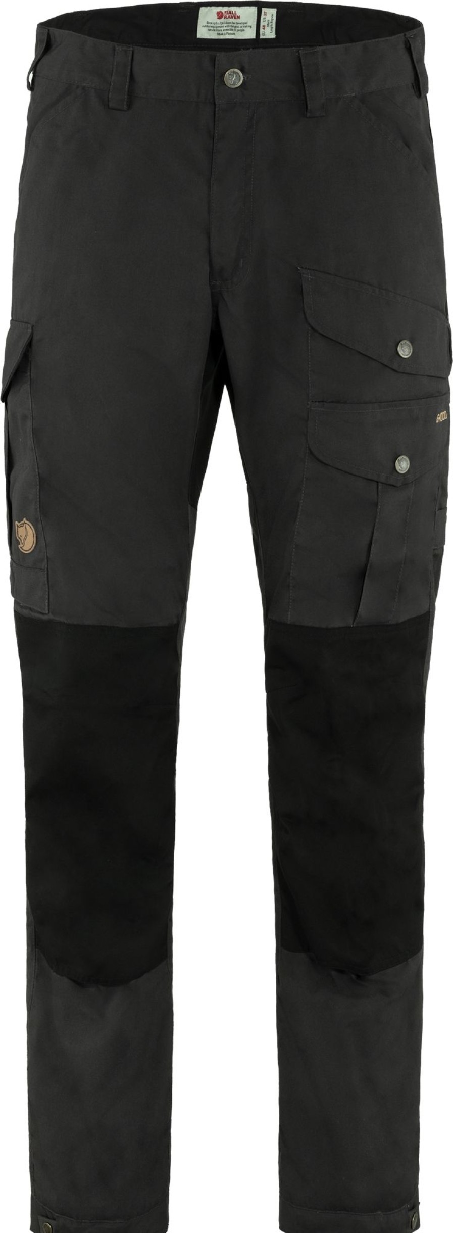 Clothing Fjallraven Trousers & Leg Wear | Fjallraven Mens Vidda Pro Trousers - Short Leg - Dark Black Grey