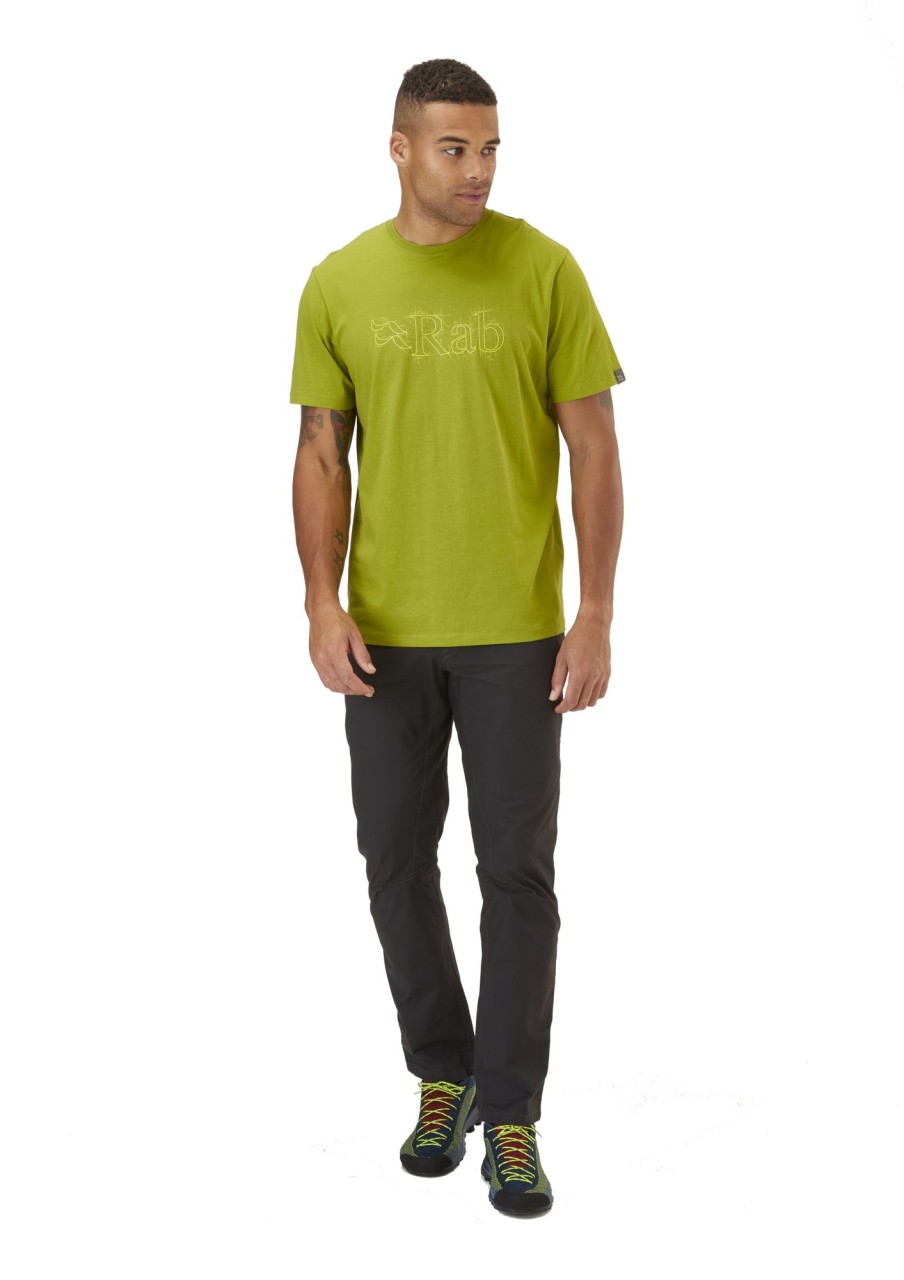 Clothing Rab T Shirts & Base Layers | Rab Mens Stance Sketch Tee - Aspen Green