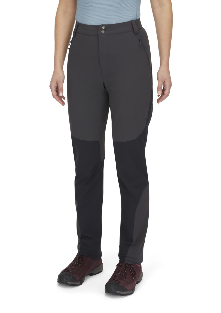 Clothing Rab Trousers & Leggings | Rab Womens Torque Mountain Pants - Anthracite-Black Grey