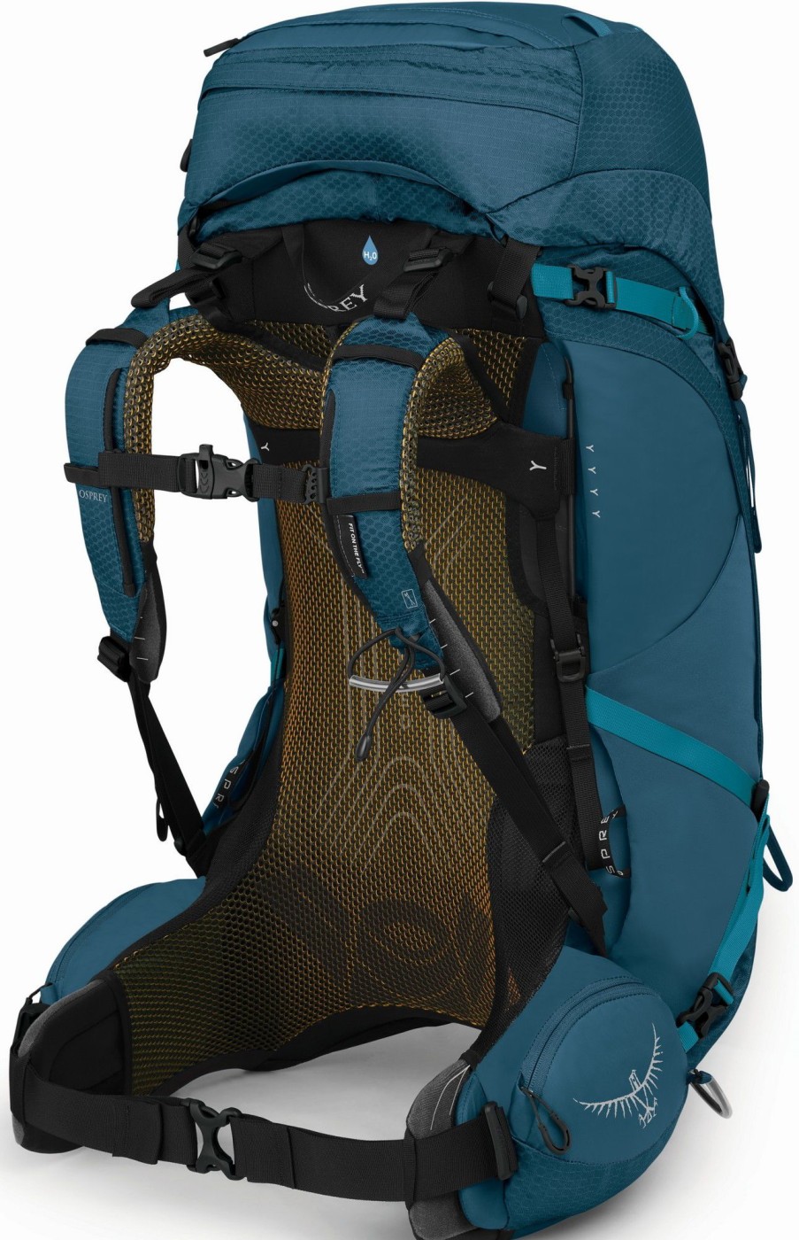 Rucksacks Osprey Backpacking Packs | Osprey Atmos Ag 50 Rucksack - Venturi Blue