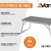 Camping Vango Camping Furniture | Vango Granite Cypress 56 Table Grey