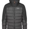 Clothing Rab Insulated Jackets | Rab Mens Infinity Alpine Jacket - Black-Anthracite Grey