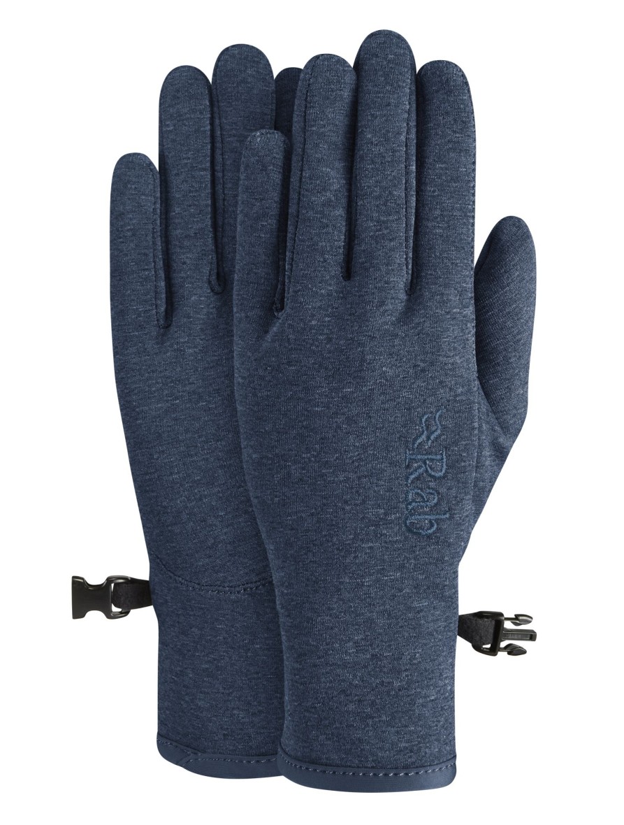 Clothing Rab Gloves | Rab Womens Geon Gloves - Deep Ink Blue