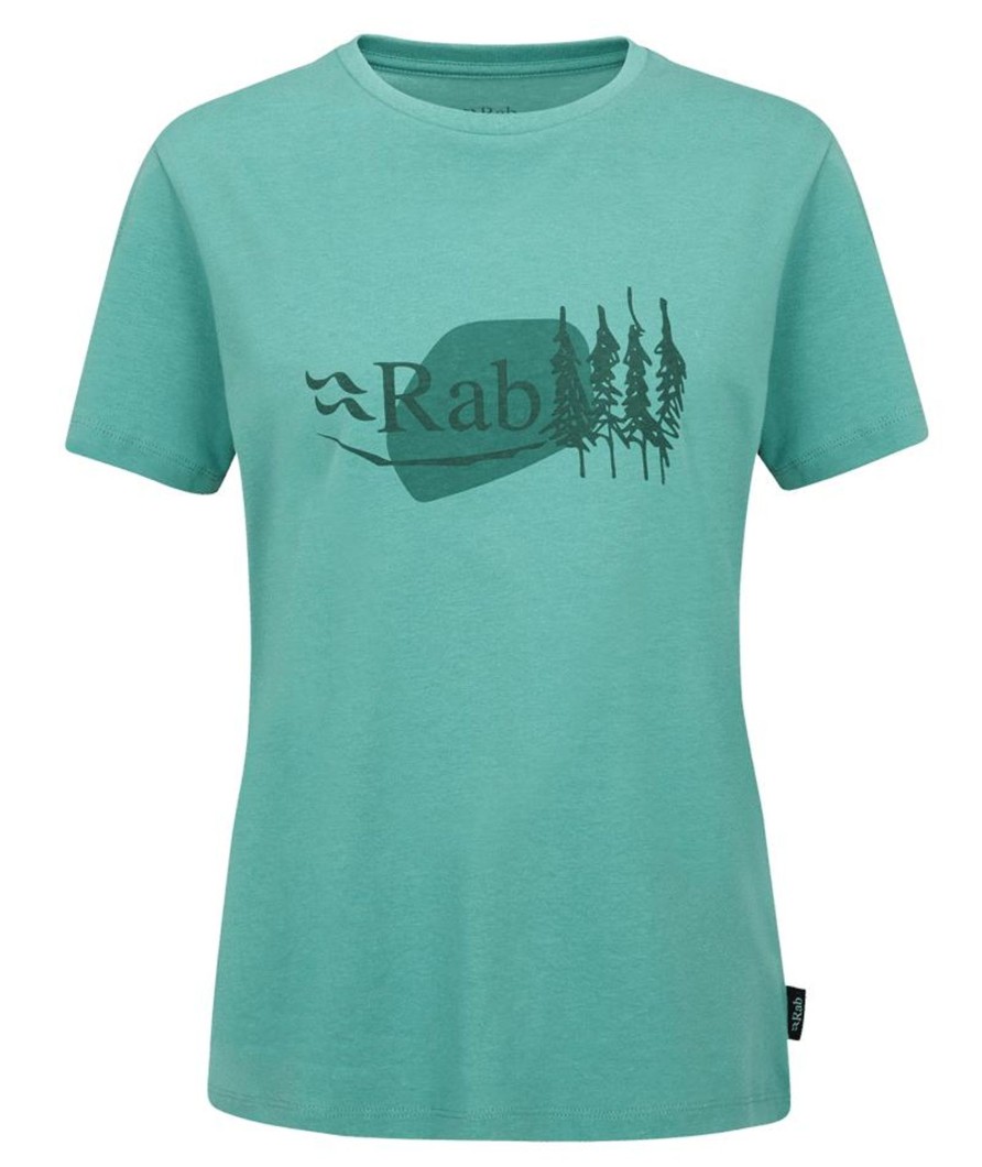 Clothing Rab T Shirts & Base Layers | Rab Womens Tuku Bloc Tee - Glacier Blue