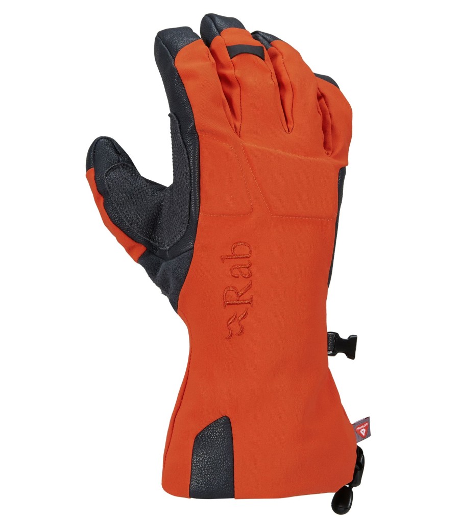 Clothing Rab Gloves | Rab Mens Pivot Gtx Glove - Firecracker Orange