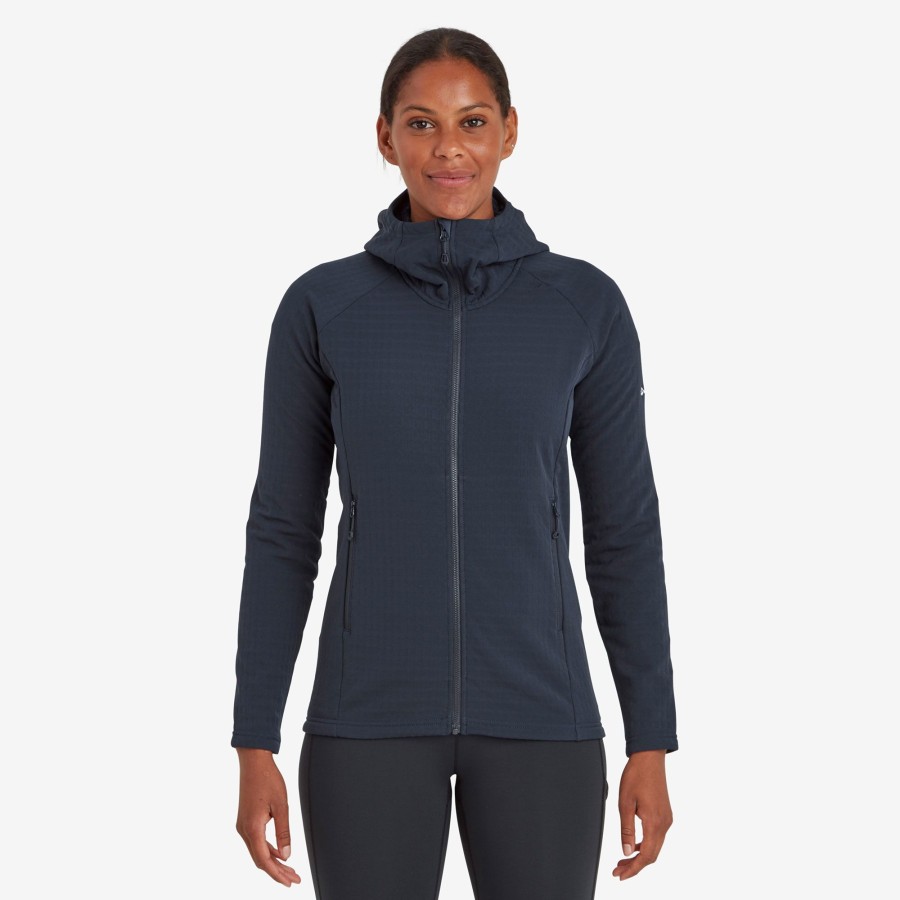 Clothing Montane Fleece & Mid Layer | Montane Womens Protium Xt Hoodie - Eclipse Blue