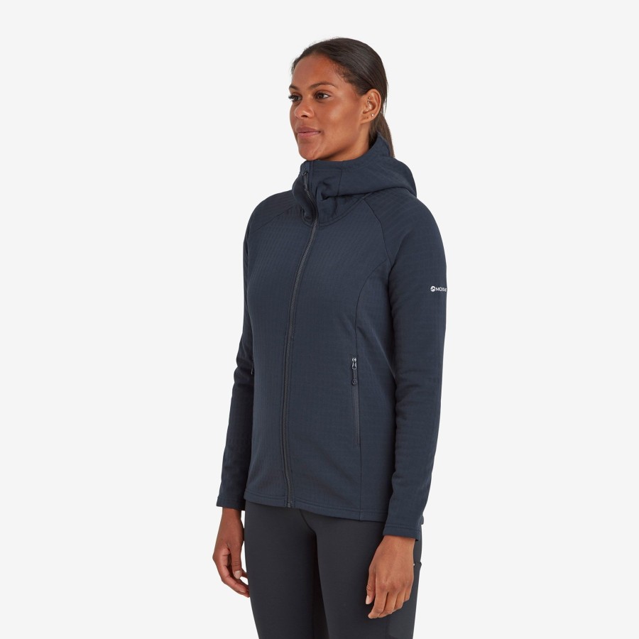 Clothing Montane Fleece & Mid Layer | Montane Womens Protium Xt Hoodie - Eclipse Blue