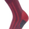 Clothing Meindl Socks | Meindl Womens Mt2 Trekking Socks - Aubergine Red