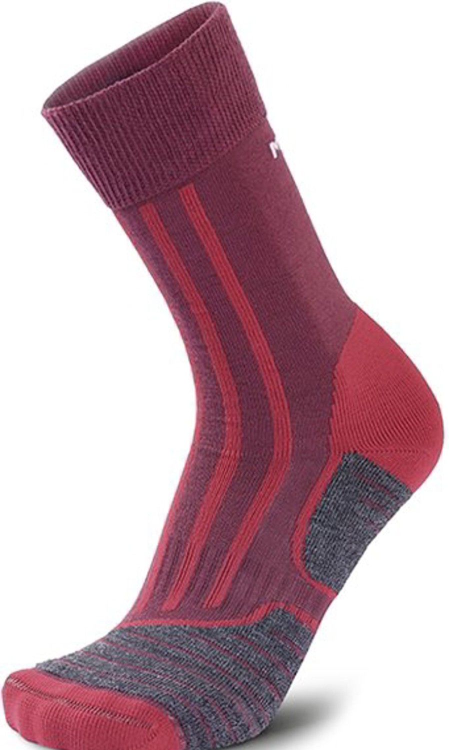 Clothing Meindl Socks | Meindl Womens Mt2 Trekking Socks - Aubergine Red