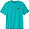 Clothing Patagonia T Shirts & Base Layers | Patagonia Mens Cap Cool Daily Graphic Shirt - Unity Fitz-Subtidal X-Dye Blue