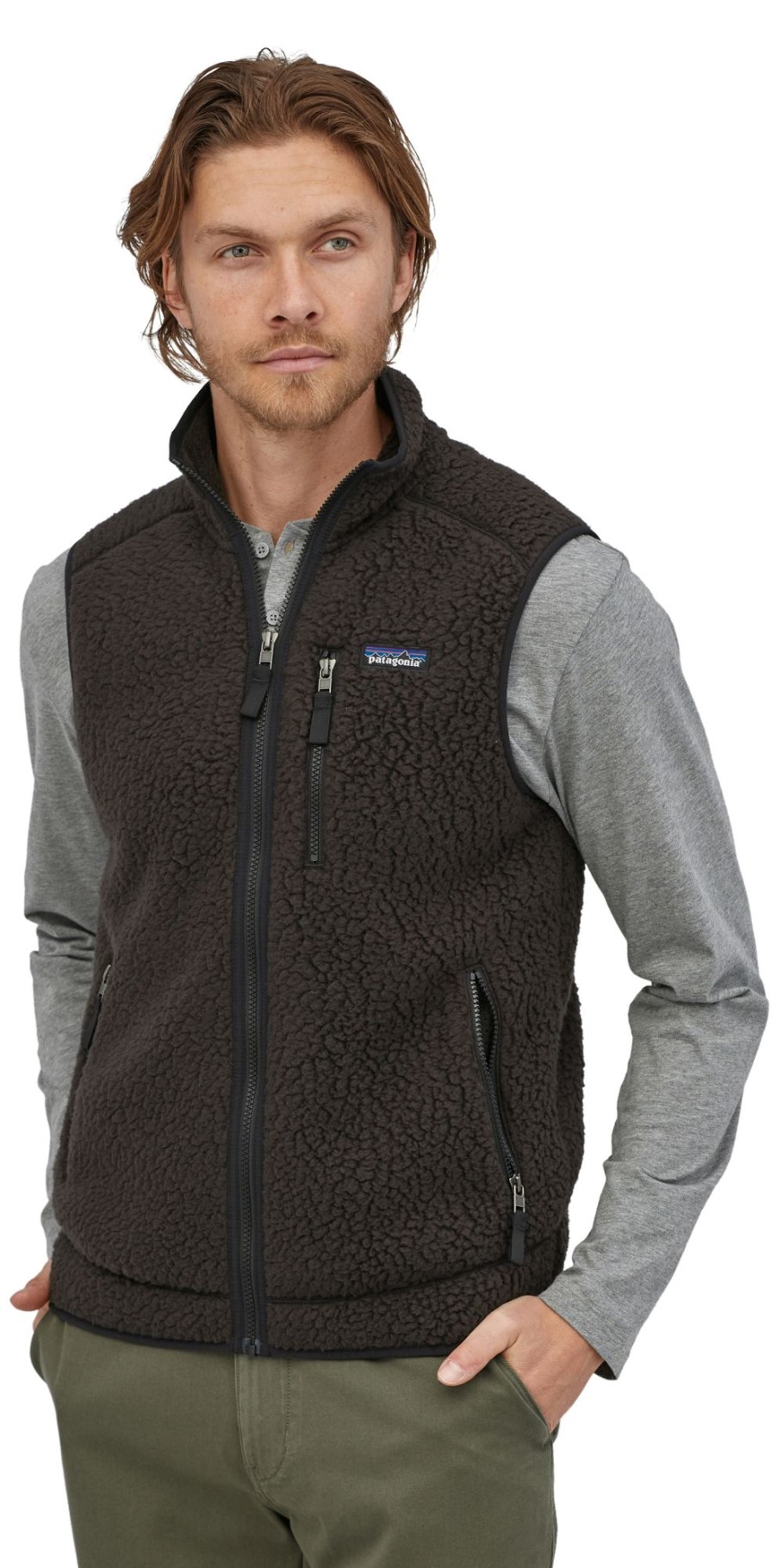 Clothing Patagonia Vests & Gilets | Patagonia Mens Retro Pile Vest Black