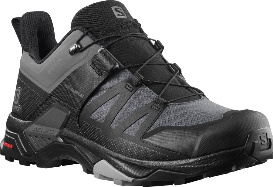 Footwear Salomon Walking Shoes | Salomon Mens X Ultra 4 Gtx Shoes - Magnet Monument Black