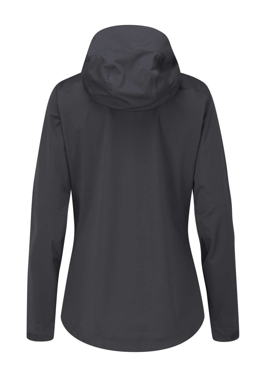 Clothing Rab Softshell Jackets | Rab Womens Kinetic 2.0 Jacket - Beluga Grey