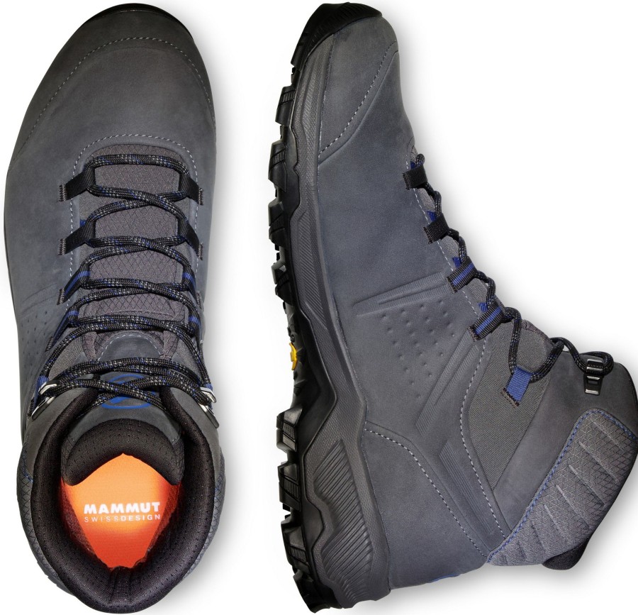 Footwear Mammut Mid Height Boots | Mammut Mens Mercury Iv Mid Gtx Boots - Dark Titanium-Black Grey