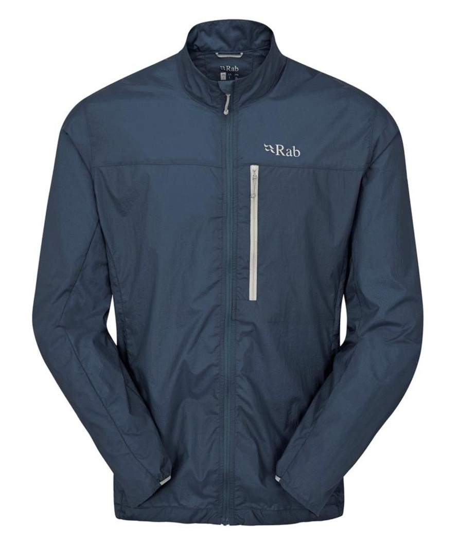 Clothing Rab Windshirts | Rab Mens Vital Jacket - Tempest Blue