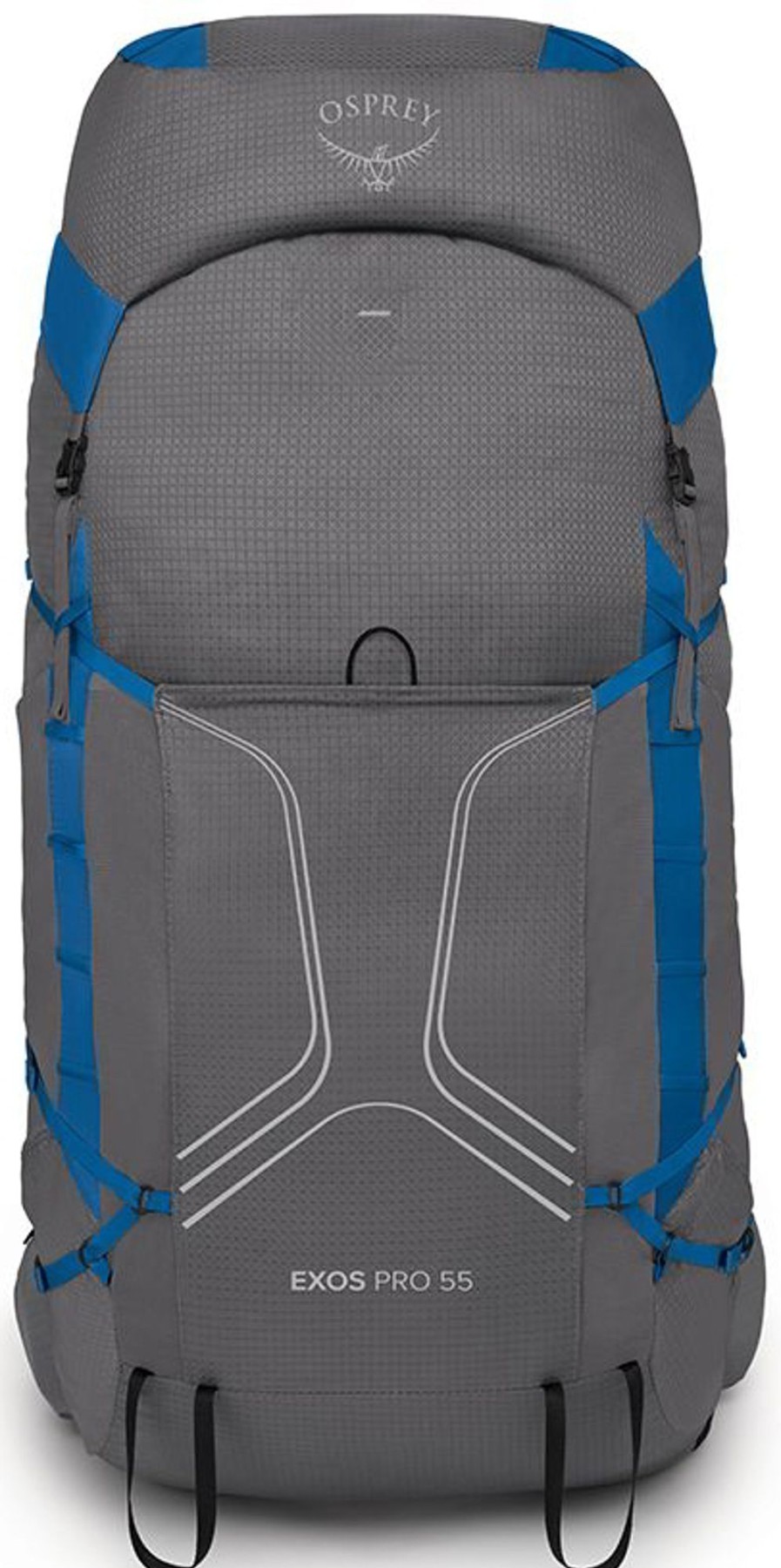 Rucksacks Osprey Backpacking Packs | Osprey Mens Exos Pro 55 Rucksack - Dale Agam Blue Grey