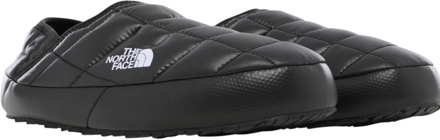 Footwear The North Face Slippers | The North Face Mens Thermoball Traction Mule V - Tnf Tnf White Black