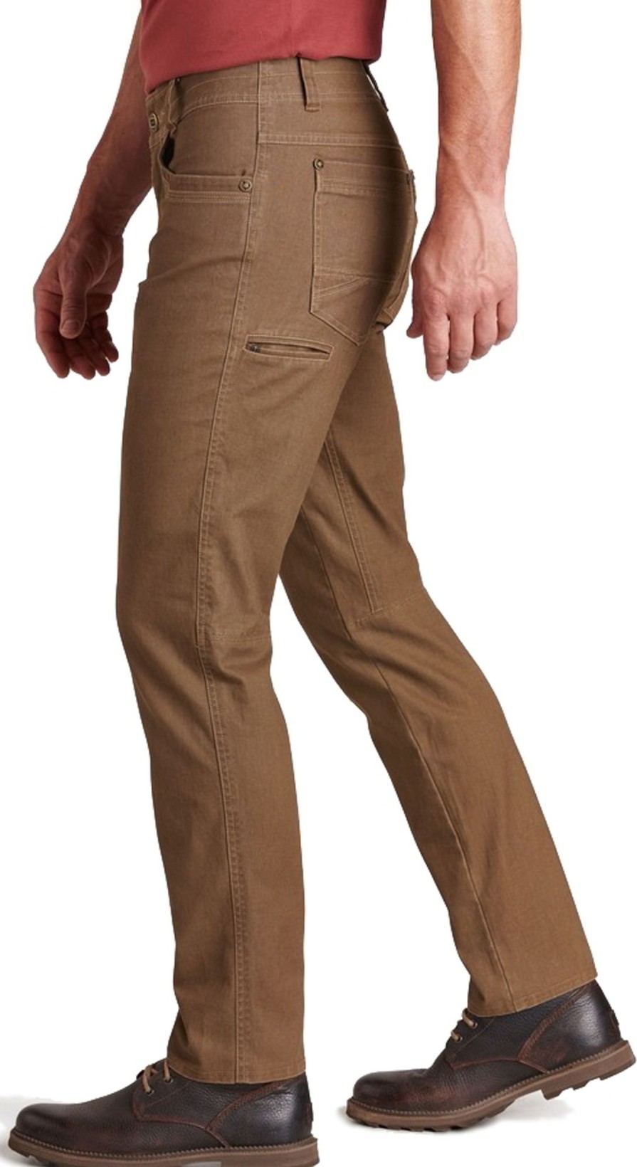 Clothing Kuhl Trousers & Leg Wear | Kuhl Mens Law Jean - Short Leg - Dark Khaki Brown