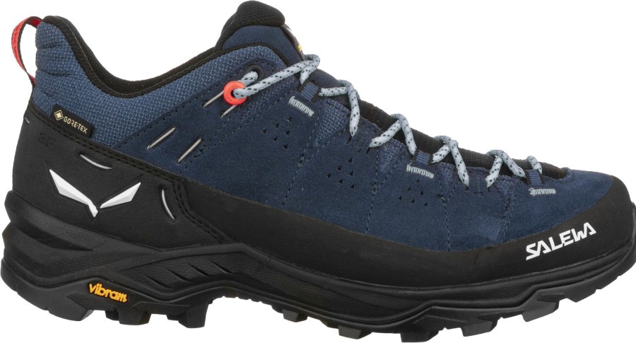 Footwear Salewa Approach Shoes | Salewa Womens Alp Trainer 2 Gtx Shoes - Dark Denim-Black Blue